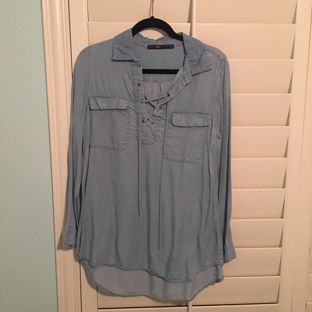 hazel denim top